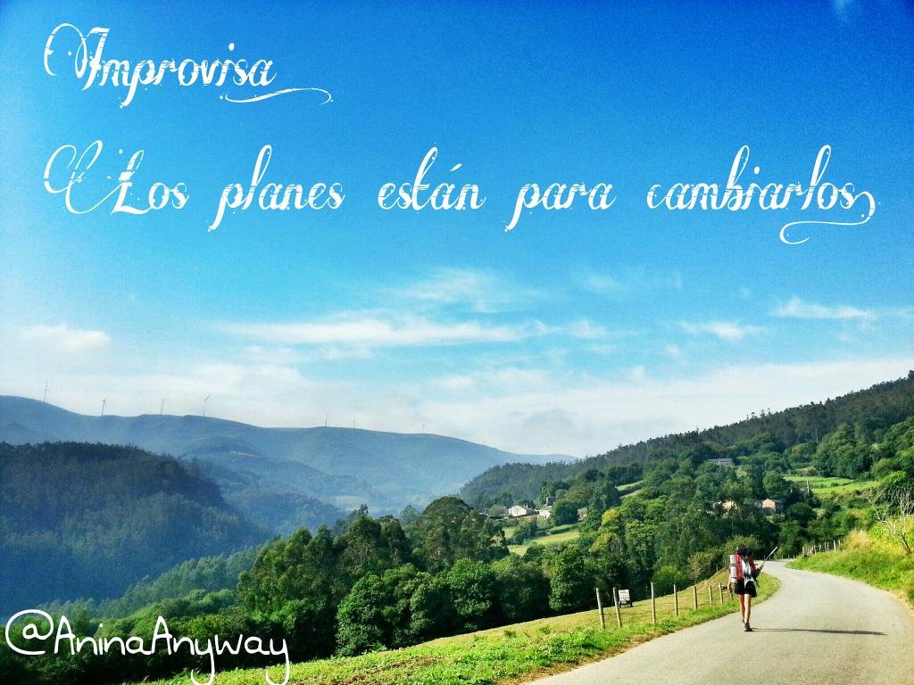 Improvisa Los planes están para cambiarlos