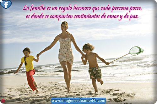 La familia es un regalo hermoso que cada persona posee es donde se comparten sentimientos de amor y de paz