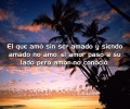 El que amó sin ser amado y siendo amado no amó el amor pasó a su lado pero amor no conoció